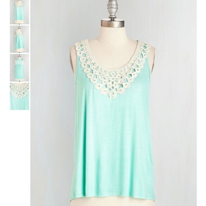 EUC Modcloth I Want‎ to Tank You Top in L